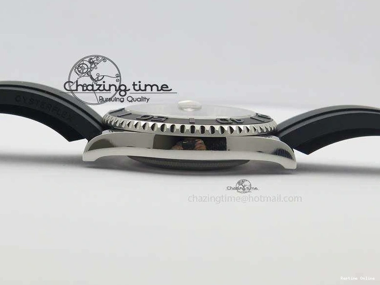 0418 ModernLook Yacht-Master 116655 SS JF Best Edition Ceramic Bezel On Rubber Strap SA 3850